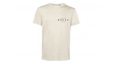 T-shirt Mokxa face blanc cassé